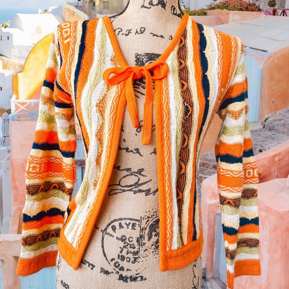 COOGI Australia rare orange cardigan